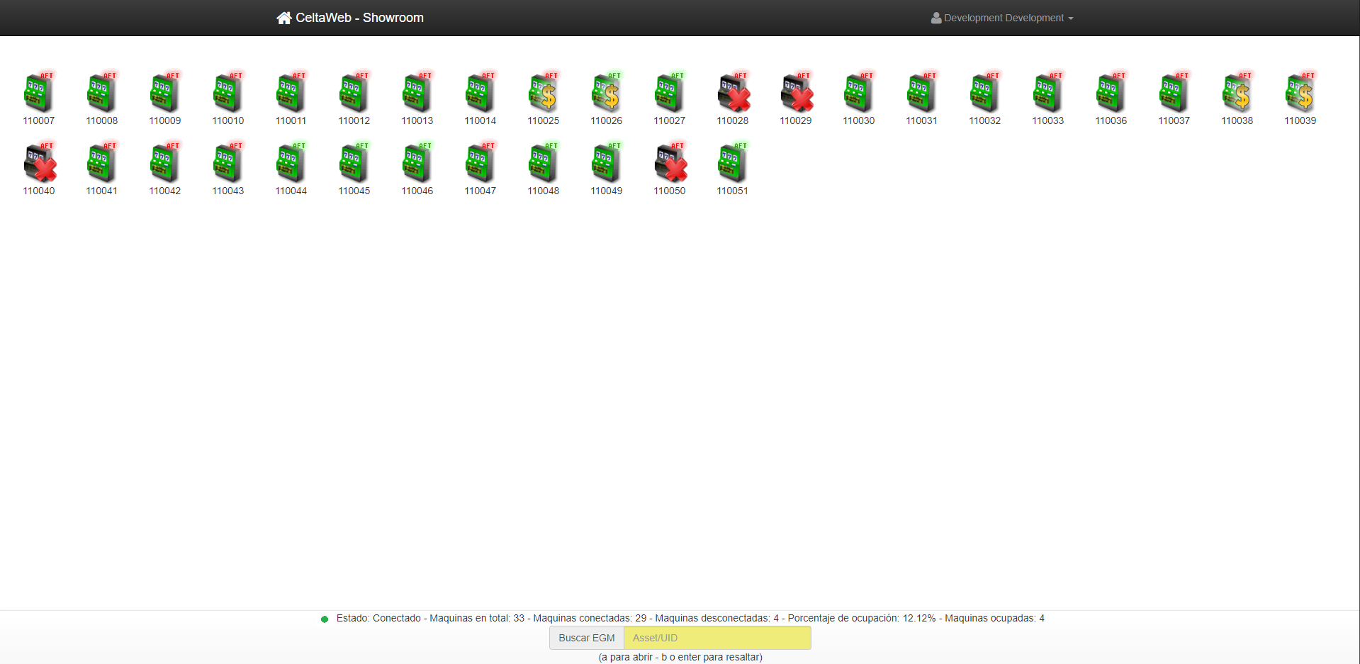 CELTA web — Monitoreo en tiempo real